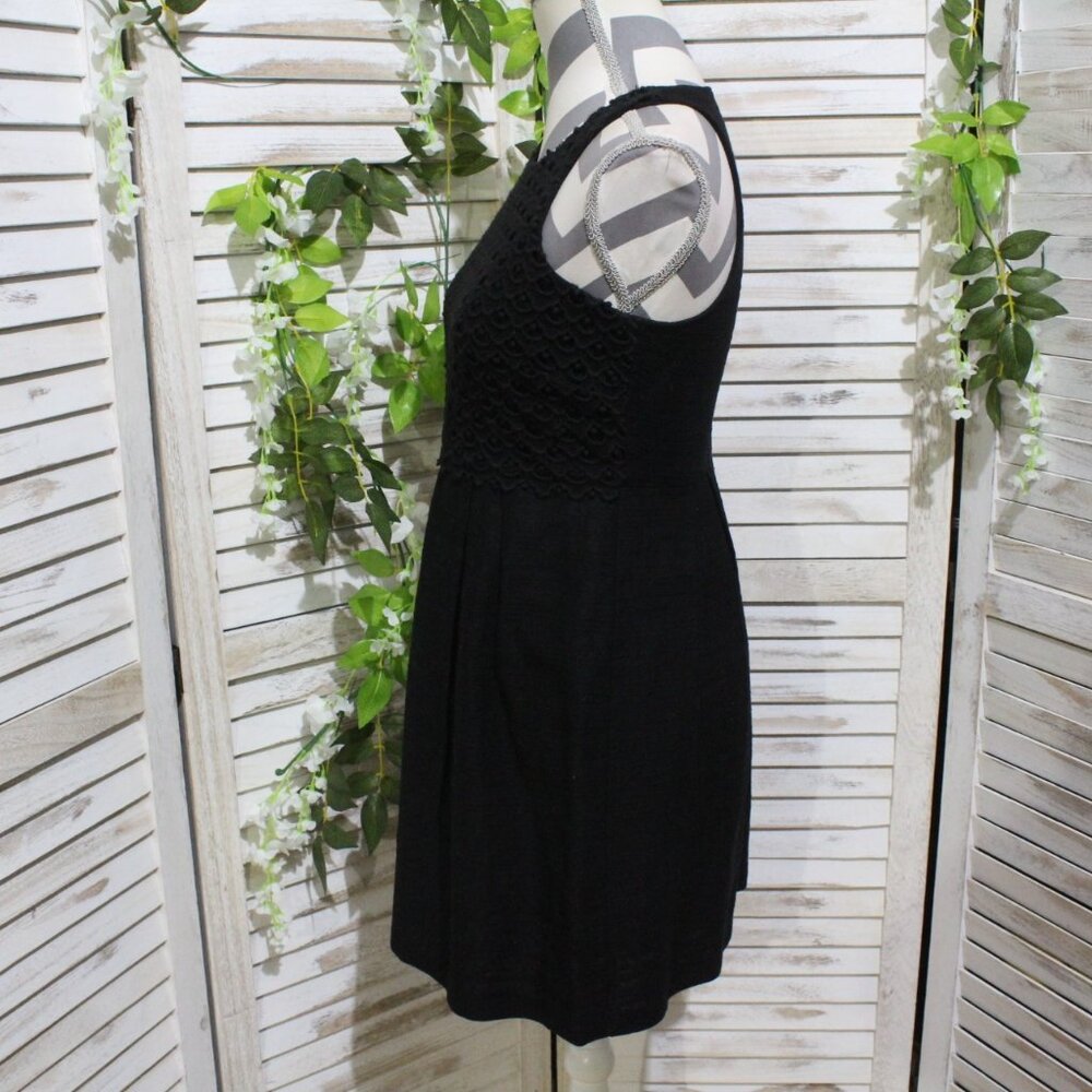 loft sleeveless A-line mini black dress (37) - Picture 12 of 15